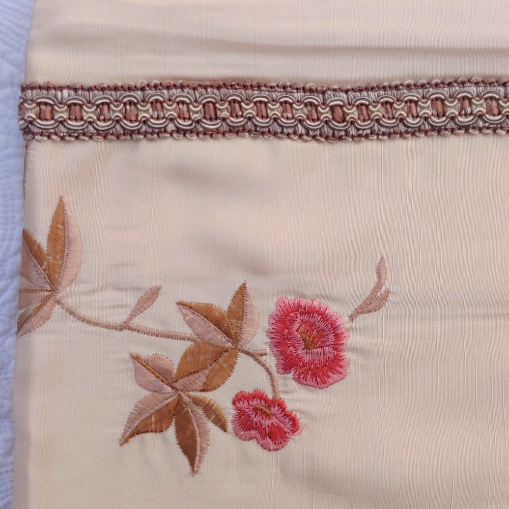 Croscill Embroidered Euro Pillow Shams, Set of 2 - Picture 2 of 9